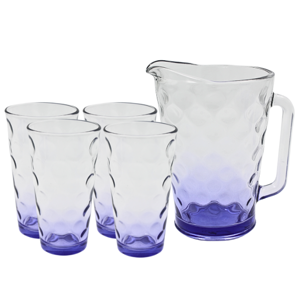 Juego de agua Bora 5 piezas de difuminado morado (One Shot)