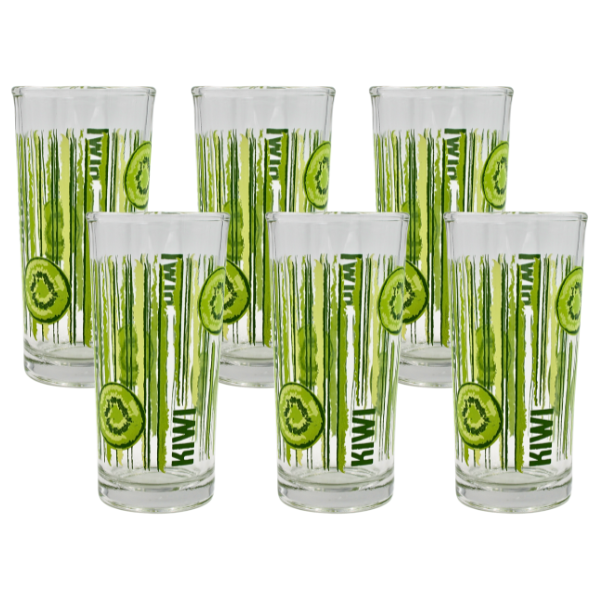 Juego 6 vasos Kiwi(One Shot)