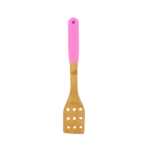 Volteador calado bambú mango rosa(BAJA)