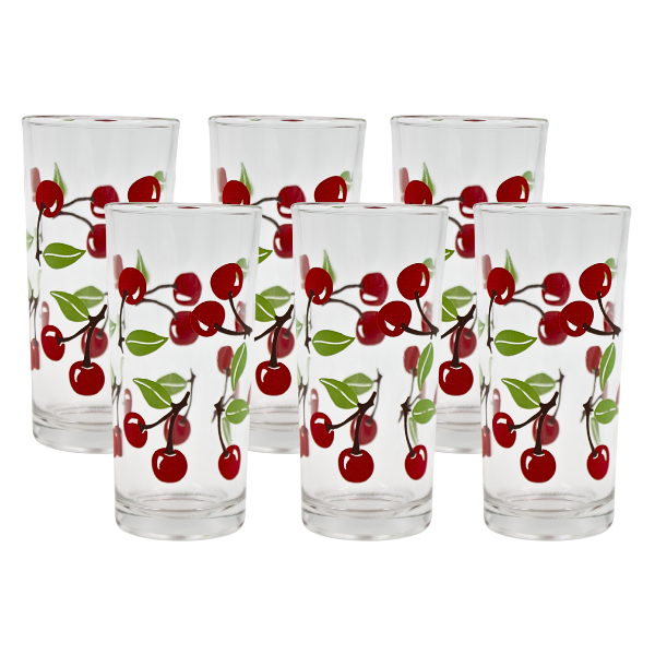 Juego 6 vasos Cerezas(One Shot)