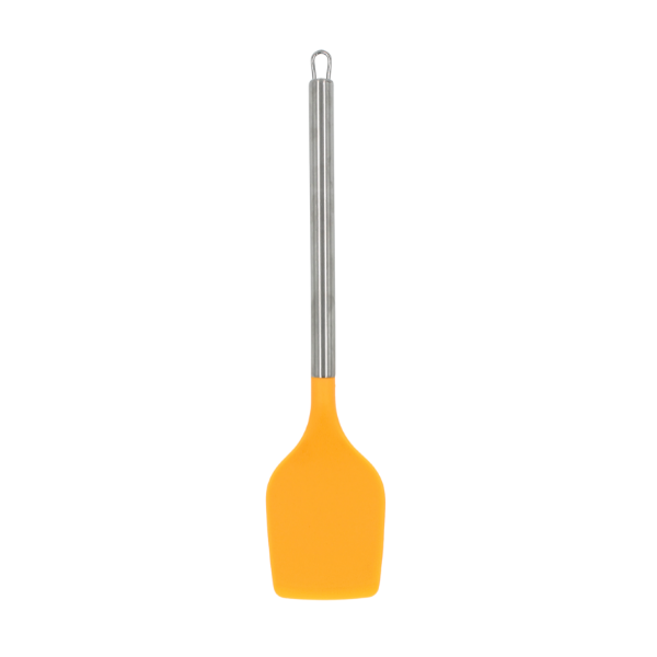Volteador Naranja con mango de acero y punta de silicón@