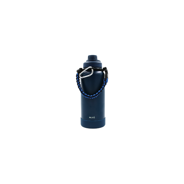 Termo Doble Pared De Acero Azul Insulado 1 L @