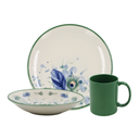 Vajilla 9 piezas Pavo Real@