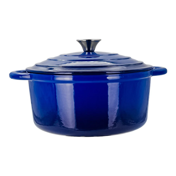 Olla de hierro fundido esmaltado con tapa 26 cm @