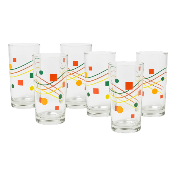 Juego de 6 vasos Geometricos (1724083)