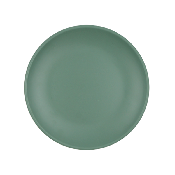 Plato trinche cup 21 cm-8.4" melamina verde mate@