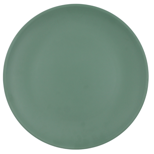 Plato trinche cup 30.5 cm-12" melamina verde mate@