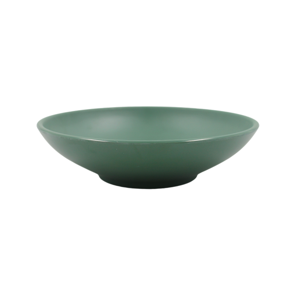 Tazón baja de 23 cm 100% melamina verde mate @