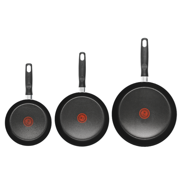 Juego de 3 sartenes T-fal Rojo Vital (One Shot)