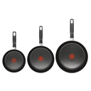 Juego de 3 sartenes 20/24/26 cm Rojo Vital(ONE SHOT)