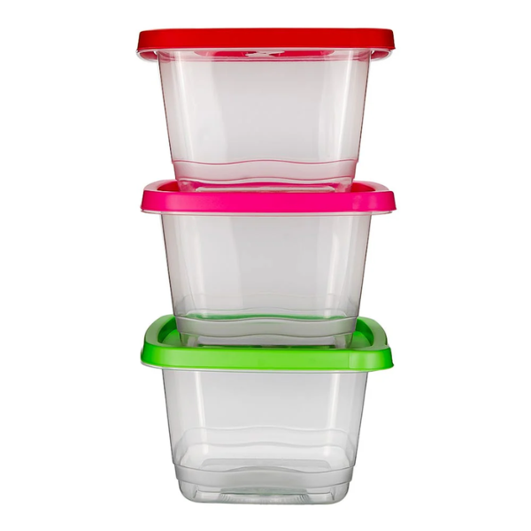 Juego de 3 contenedores de plástico 2L varios colores 200-8036-RBW Home Sweet Home (36)