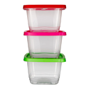 Juego de 3 contenedores de plástico 2L varios colores 200-8036-RBW Home Sweet Home (36)