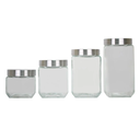 Set de 4 recipientes de vidrio con tapa cromada MOD. ATA0526 (4)