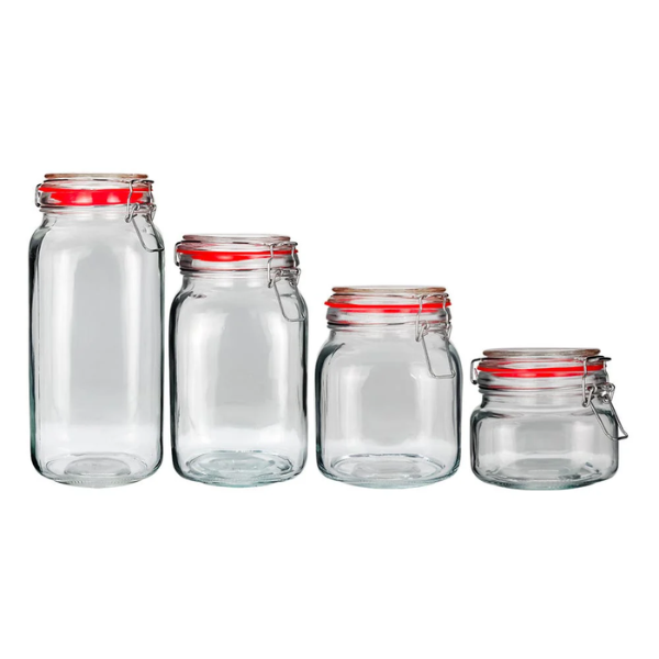 Set 4 recipientes de vidrio con tapa hermética ATA0527 (4)
