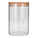 Frasco de vidrio con tapa de bambú 900 ml RG950 Home Sweet Home (24)