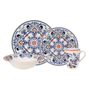 Vajilla de cerámica 16 piezas Antonella Corona. MOD. VL108F040116LC