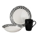 Vajilla de cerámica de 9 piezas Emma Corona. MOD. VL195D030109 (2)