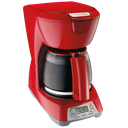 Cafetera 12 Tazas Programable Roja Proctor Silex (Baja)