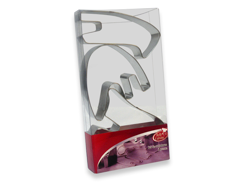 Cortadores de galletas de acero inoxidable Pascua 3 piezas (BAJA)