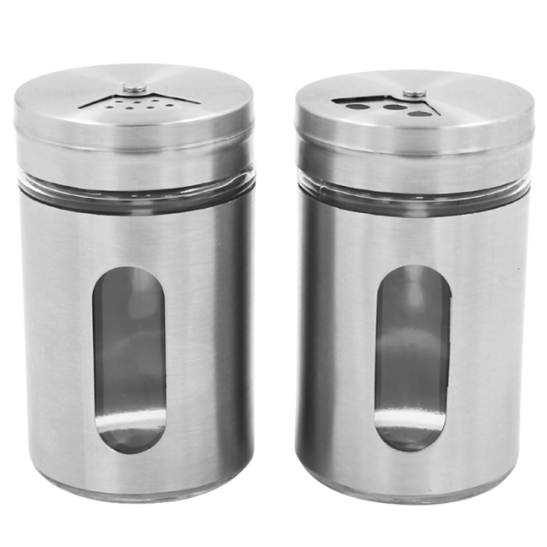 Juego de Salero y Pimentero de acero inoxidable
