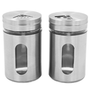 Juego de Salero y Pimentero de acero inoxidable