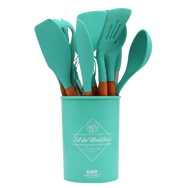 Set De Utensilios De Cocina con base 11 piezas