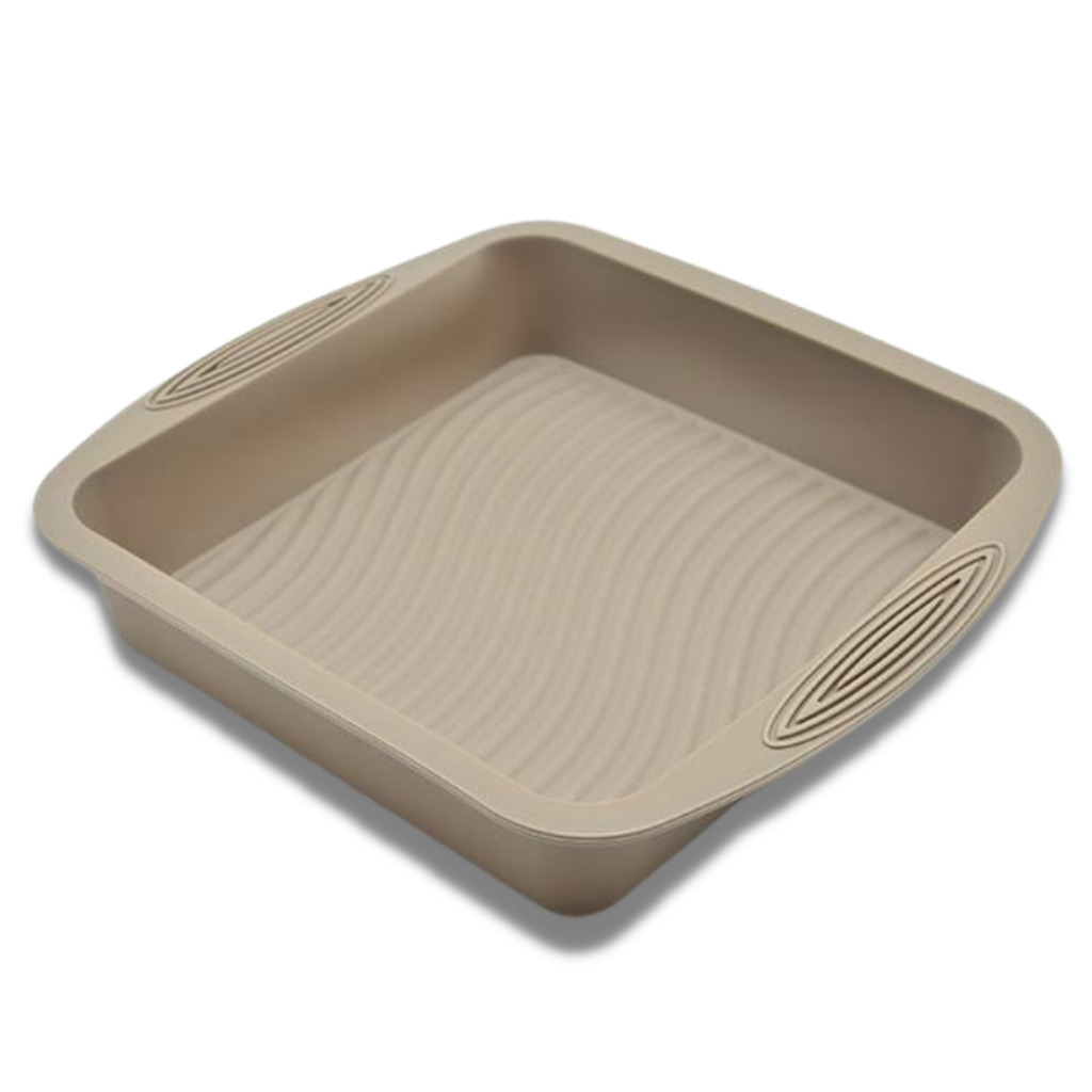 Molde Cuadrado De Silicón 21cm Beige Press(BAJA)