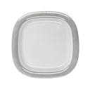 Plato para ensalada cuadrado 10.5" 26 cm melamina Premium Elegantza Gris