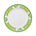 Plato extendido 10" 24.5 cm melamina Bambú Verde Clorofila