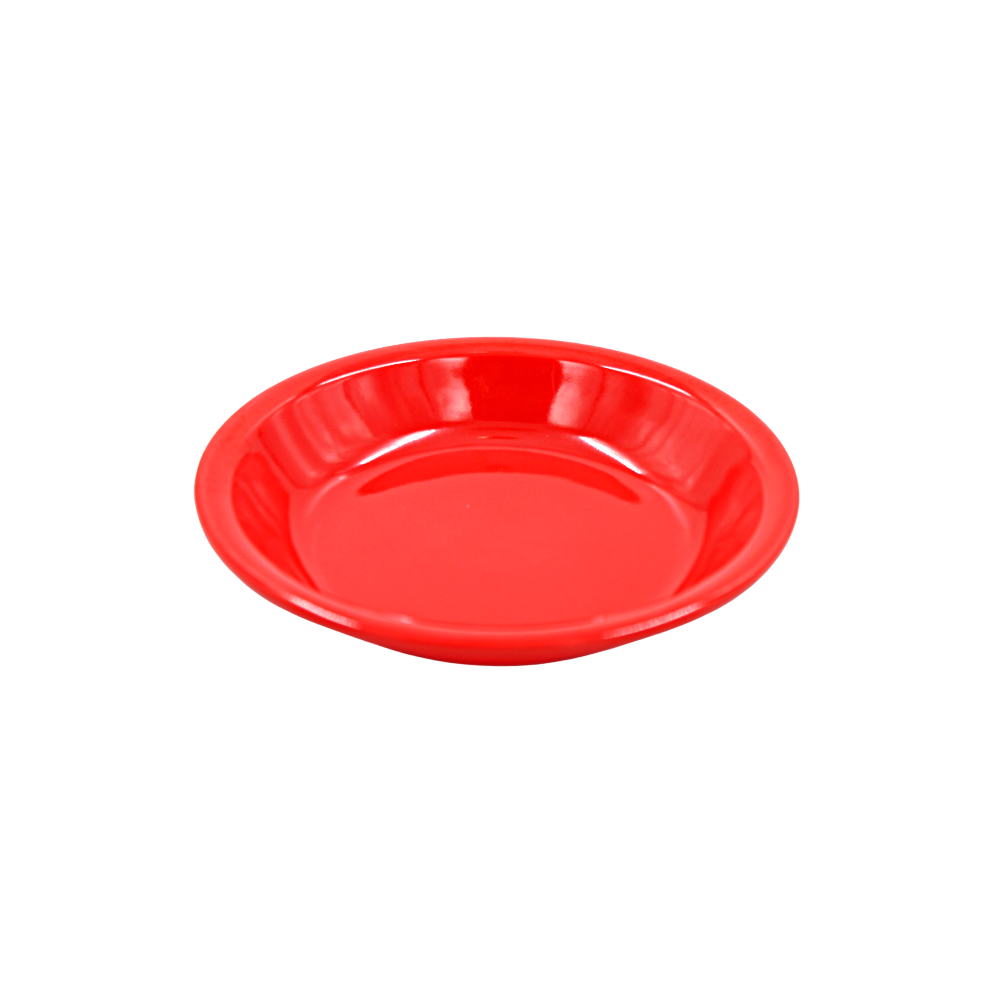 Plato sopero 7.5" 19 cm melamina rojo