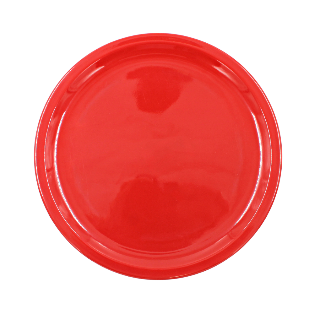 Plato trinche extendido 10" 25 cm melamina roja
