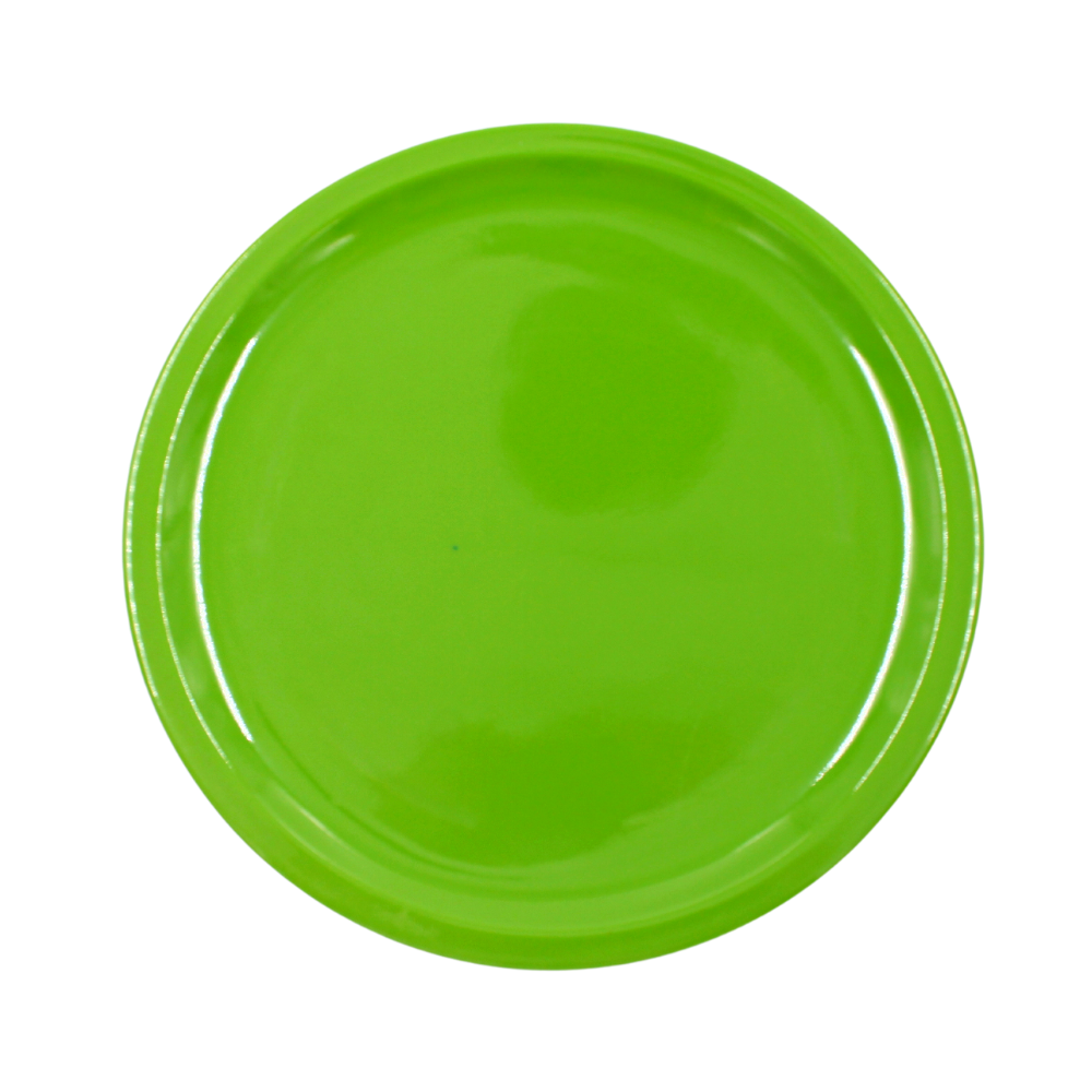 Plato trinche extendido 10" 25 cm melamina verde