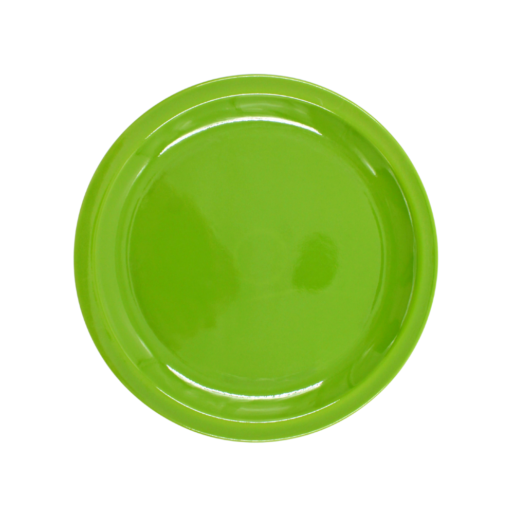 Plato trinche extendido 9" 22 cm melamina Verde