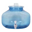 Portagarrafón 11 litros con tapa y llave Tricorp transparente azul