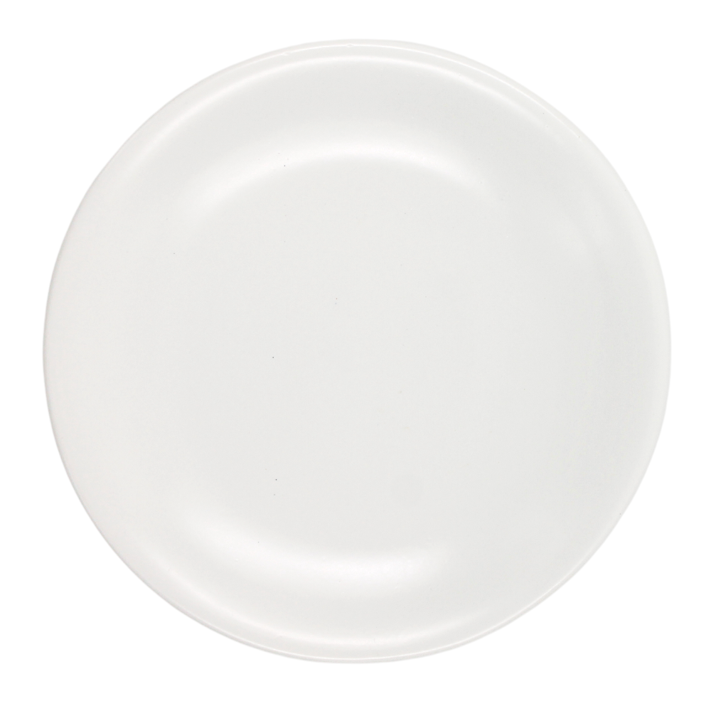 Plato Trinche 27 Cm Chena Blanco Mate