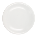 Plato Trinche 27 Cm Chena Sin Relieve Blanco Mate