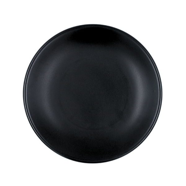 Plato trinche 23 cm sin relieve negro mate Chena Anfora Especial