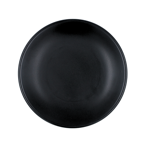 Plato trinche 23 cm sin relieve negro mate Chena Anfora (Especial)