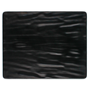Platón rectangular 32 x 25 cm melamina negra mate con textura