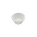 Ramekin blanco rayado 2 onzas melamina blanca