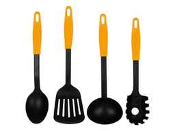 [1514050] Set De 4 Utensilios Valery Nylon Mango Amarillo (10)