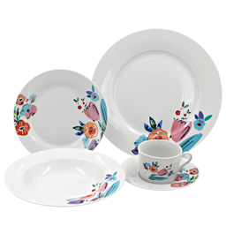 [958011] Vajilla de porcelana 20 piezas Anfora Theresa(ONE SHOT)