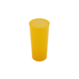 [1489102] Vaso transparente color naranja 16 onzas de plástico