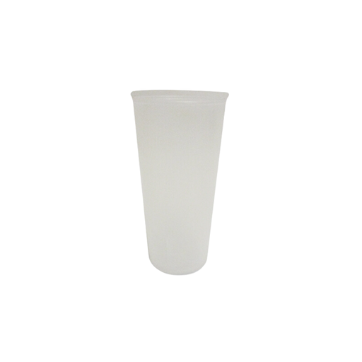Vaso transparente Colory Blanco 16 onzas de plástico