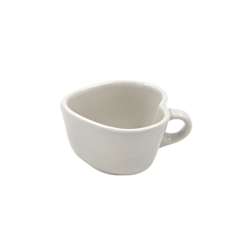 Taza para café con forma de corazón blanco Anfora - Lote 4