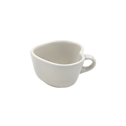 [1919375] Taza para café con forma de corazón blanco Anfora(Lote 4)