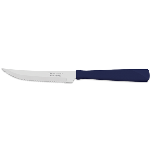 [5011895] Cuchillo para asado 4 pulgadas New Kolor Azul Tramontina