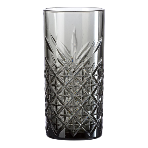 [1611039] Vaso de vidrio Timeless HB 450 ml negro ahumado Pasabache