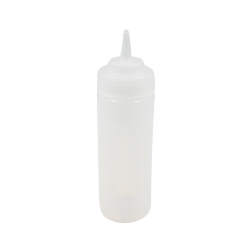 Botella dispensadora para aderezo transparente 12 onzas