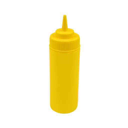 Botella dispensadora para aderezo amarilla 12 onzas @